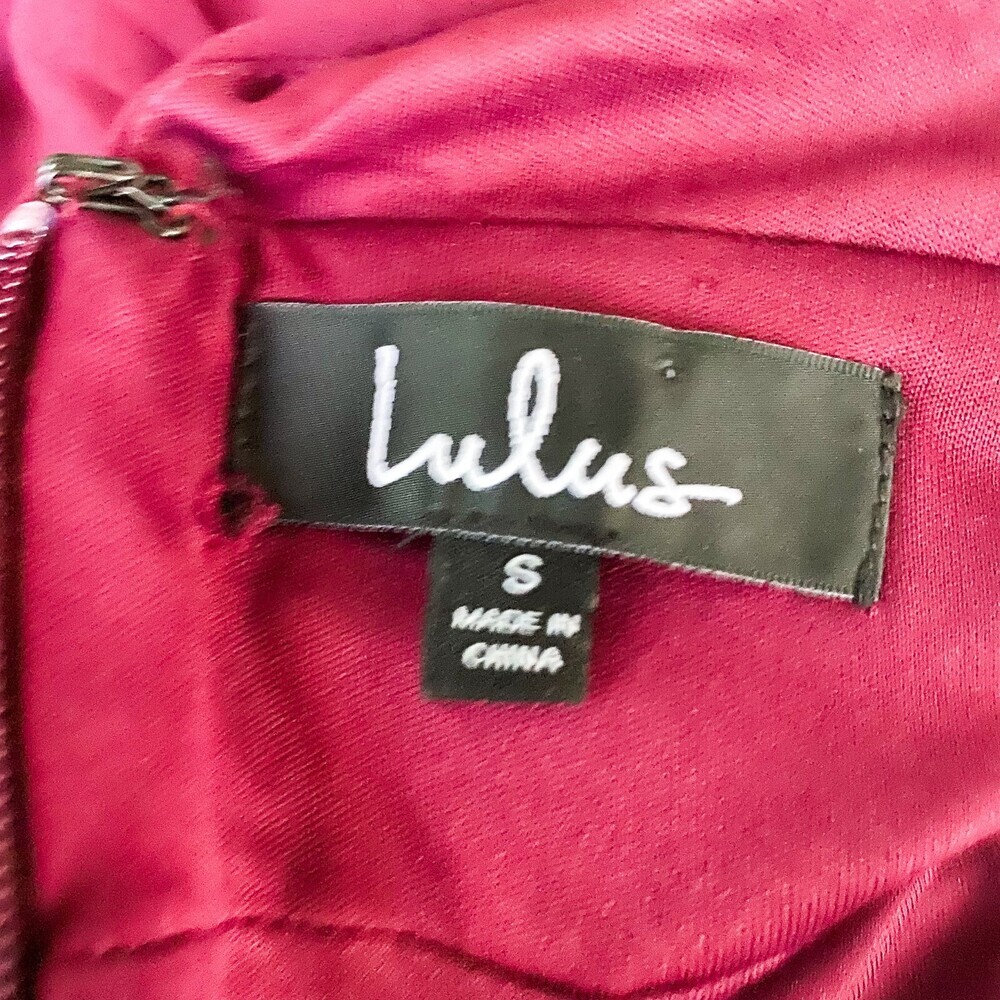 Lulus Heavenly Hues A-line Gown In Burgundy S - Picture 6 of 6